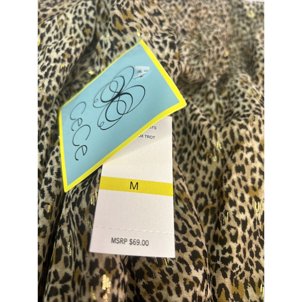 CeCe Leopard Print Blouse - Picture 9 of 16